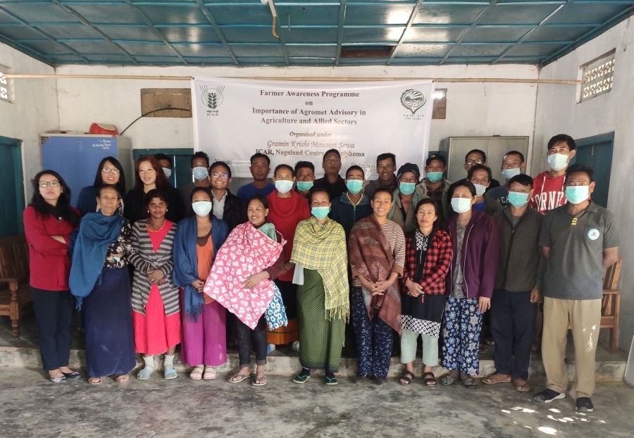 ICAR Nagaland Centre organized a Farmer Awareness cum Farmer-Scientist interaction programmes at Vidima village, Dimapur district on January 28.